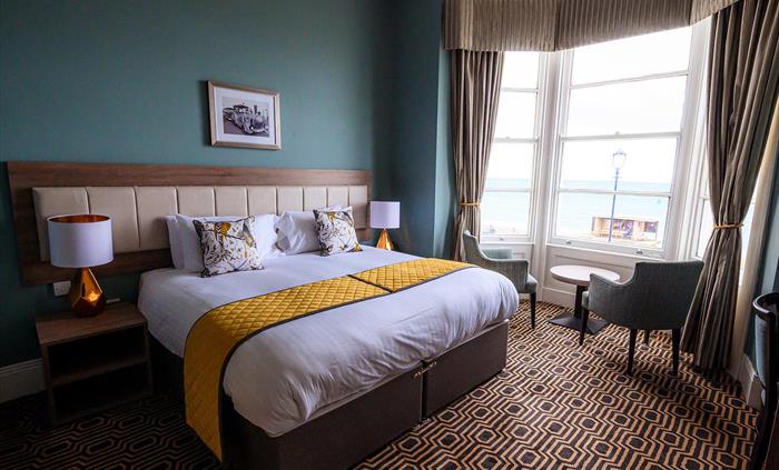 Classic room with sea view at the Llandudno Bay Hotel.